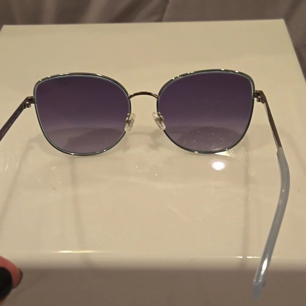 Kate Spade Sunglasses Maryam gray metal and plastic frame brand new in case
